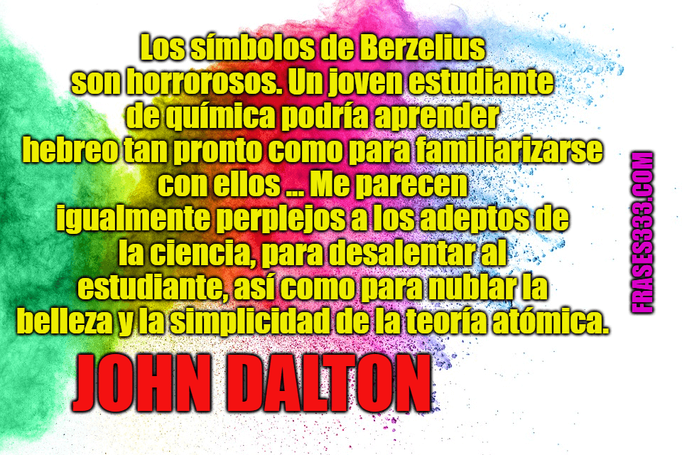 Frases de John Dalton