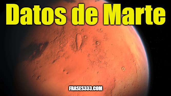 Datos de Marte - Datos interesantes sobre el planeta Marte