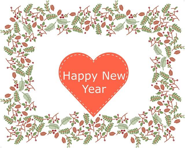 Deseos de feliz año nuevo para empleados con mensajes
