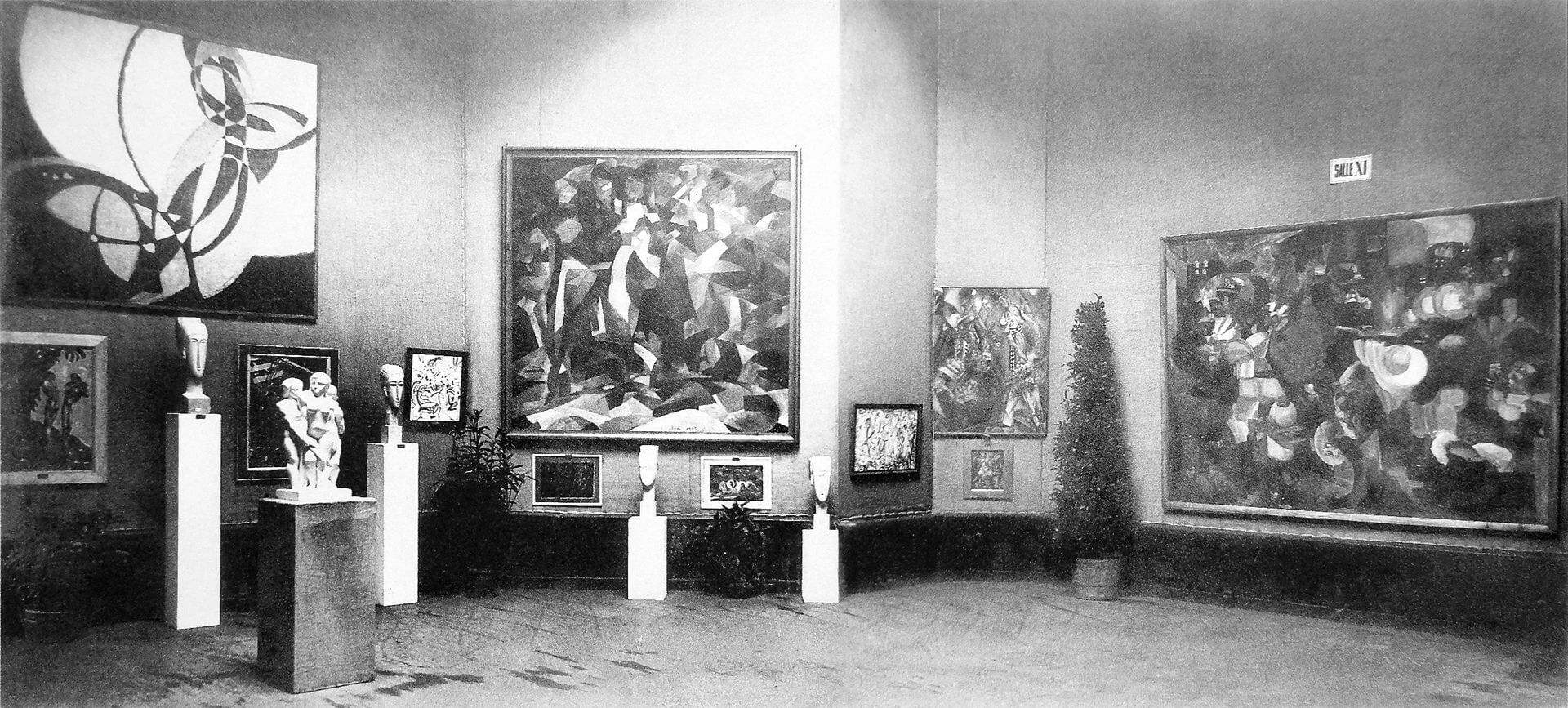 Salon d'Automne 1912, París, obras expuestas por Kupka, Modigliani, Csaky, Picabia, Metzinger, Le Fauconnier