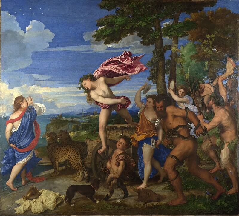 Baco y Ariadna, c. 1520-1523. Galería Nacional, Londres.
