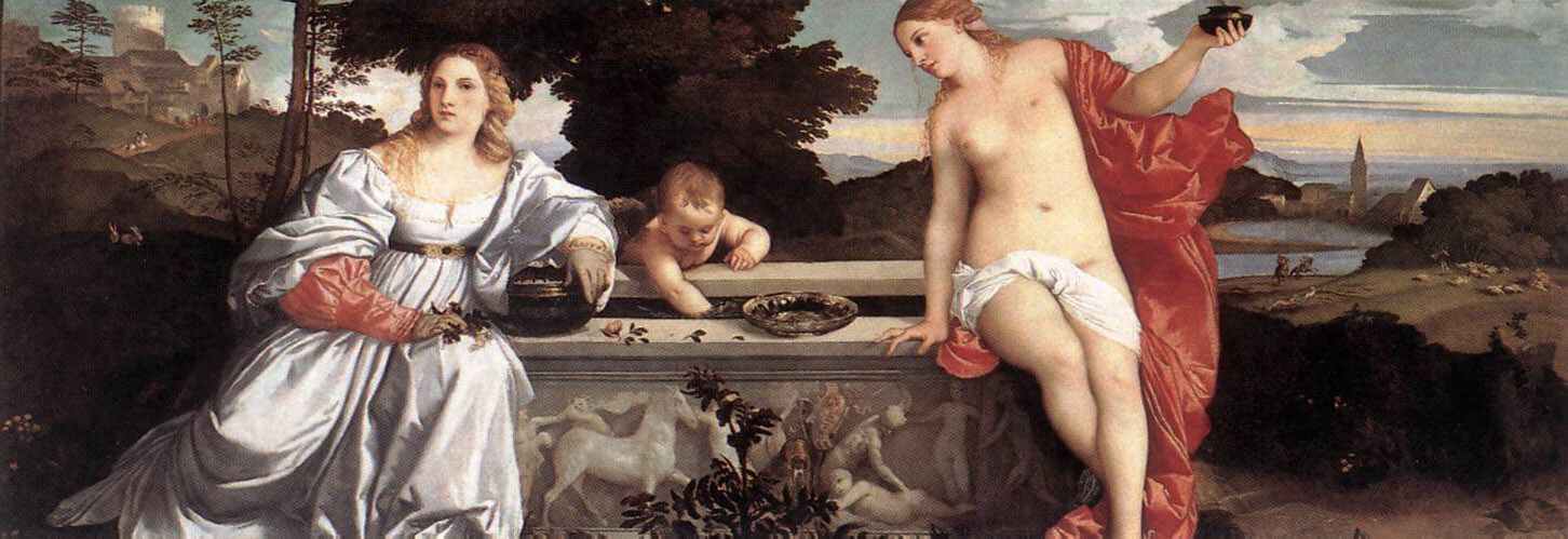 Amor sagrado y profano, 1514, Galleria Borghese, Roma