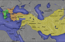 Mapa del Imperio Seléucida (en amarillo)