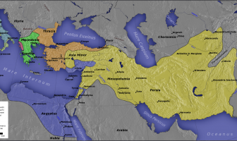 Mapa del Imperio Seléucida (en amarillo)